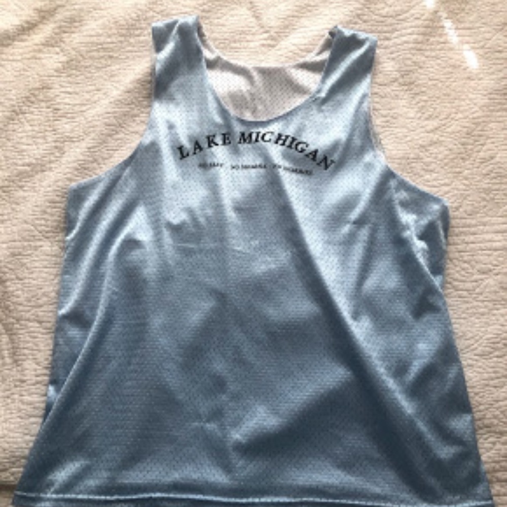 Light Blue Lake Michigan Tank Top